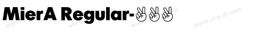 MierA Regular字体转换